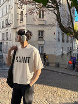 [A-T0117] SAINTピグクロップ半袖Tシャツ (4色)