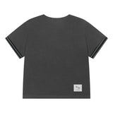 CILLIN STRIPE EYELET POINT HALF T
