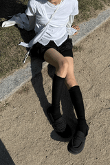 DRAPE SHIRRING T-SHIRTS