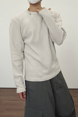 レギュラーワッフルロングスリーブ3C