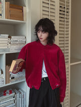 レクシーベロアクロップカーディガン
