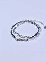 All surgical seel new wave layered string bracele
