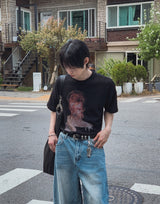 ルアテクスチャーボウィ半袖Tシャツ
