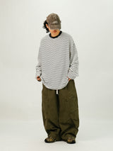 TE Vintage Washing Cargo Banding Pants