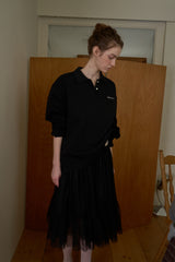 Tulle midi skirt_black