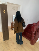 エルマーローブーツカットデニムパンツ