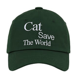 Cat Save The World ballcap (Green)