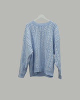 Ber Two-tone knit (Blue)