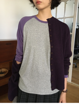 Dual-button round cardigan (3color)