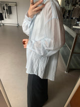 Tempting see-through overfit shirt (2color)