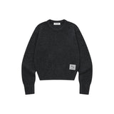 プラフ Rネック クロップニット (5COLOR)