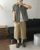 マトリックチェック半袖シャツ