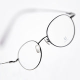 Knouun Round titanium glasses CODE. 103. D Black