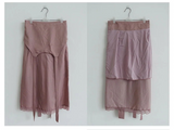 PETAL VEIL LACE MIDI SKIRT