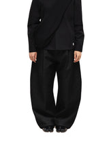 6CRAYON 11.3oz ブラックノンフェイドワイドレッグバギーデニムパンツ