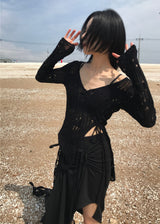 CROCHET RIBBON KNIT