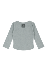 C 90S LINE V-NECK T-SHIRT_GREY