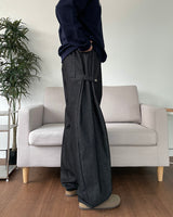 Side Snap Denim Pants