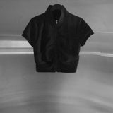 Riren Summer Shirred Zip-up