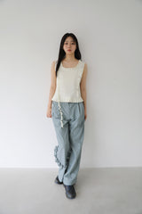 ナイロンラッフルパンツ (GREY)