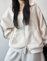 ボヘミアン サイドトラック フリース バルーン ハイネック ジップアップ🖤 3カラー