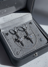 [SNSD Taeyeon Piercing] Love Planet Huggies Piercing - Silver Color