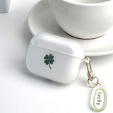 Four leaf clover Airpods case + charm
