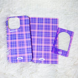 【MADE】Check glossy hard Phone case