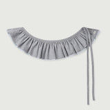 Mesh ruffle belt_gray