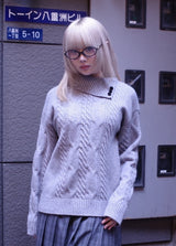 Jiyu High Neck Twist Knit (2color)
