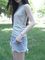 heart patch sleeveless