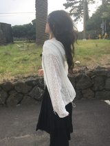 Lace Hoodie Zip-Up