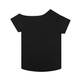 (DUC) GA ワンショルダーTシャツ ブラック