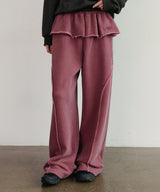 Pigment Frill Skirt Pants Red