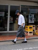 WEE Pin-tuck Stripe Bermuda Slacks