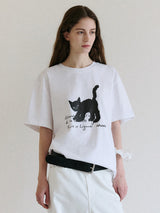 ROLA CAT FRIENDS LOOSE FIT T-SHIRT WHITE