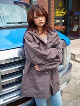DETACHABLE HOOD FIELD JACKET CHARCOAL
