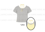 OVERLAP HALTER TEE