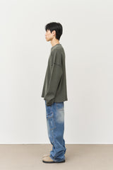 セプピグメントワッフレッドロングスリーブ (4color)