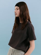 NUBASIC STANDARD ROUND NECK T-SHIRT CHARCOAL