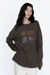 26FW★ Uni Star Layered Pigment Long Sleeve