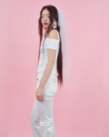 ローズホルターブラウス [WHITE]