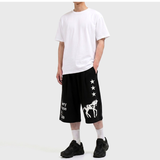 バルーンカーブドスウェットバミューダパンツ ブラックホース