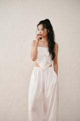 Flower scarf (Ivory)