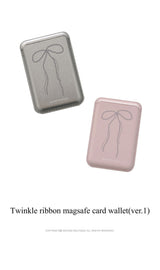 [MADE]  Twinkle ribbon magsafe card wallet(ver.1)_PINK