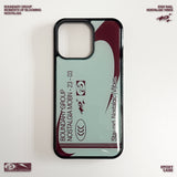 Dusty, Nostalgic Vibes Phone Case (PaleAqua/Burgundy)