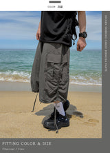 Shuren Shirring Cargo Bermuda Pants