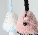pink black fur light