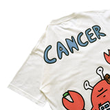 PEANUT STAIN - キャンサー ゾディアック アイボリー オーバーサイズド Tシャツ