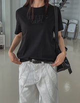 Athletic Semi-Cropped Short Sleeve T-shirt